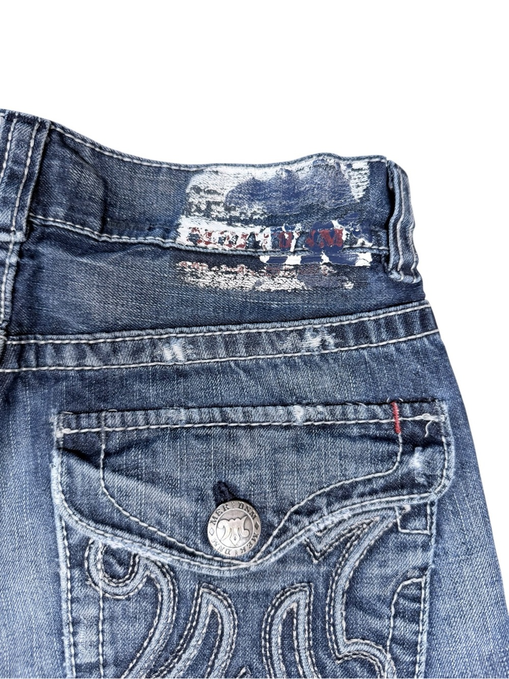 MEK Denim Men’s Bermuda Denim Shorts - Picture 9 of 12